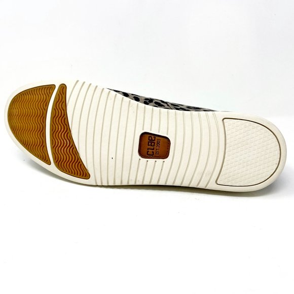 Clae Ellington Textile Umber Leopard Print Canvas Mens Premium Sneakers - Picture 5 of 5